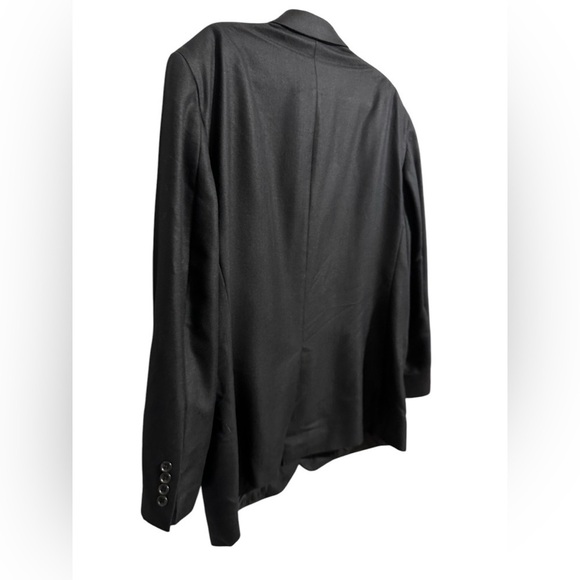 Jos A Banks Silk and Camel Hair Blend Black Micro Herringbone Blazer Suit 46R - Picture 4 of 9